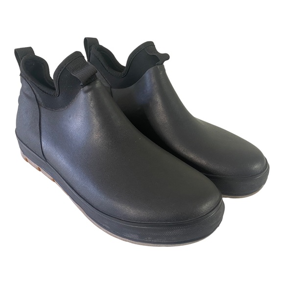 Staheekum Men's Waterproof Ankle Boot Black Rain Snow Shoes Size US 8 - Picture 1 of 10